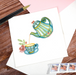 Afternoon Tea Blank Quilling Card