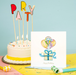 Birthday Balloon Surprise Blank Quilling Card