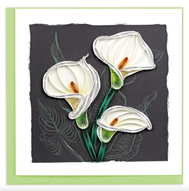Calla Lily Blank Quilling Card
