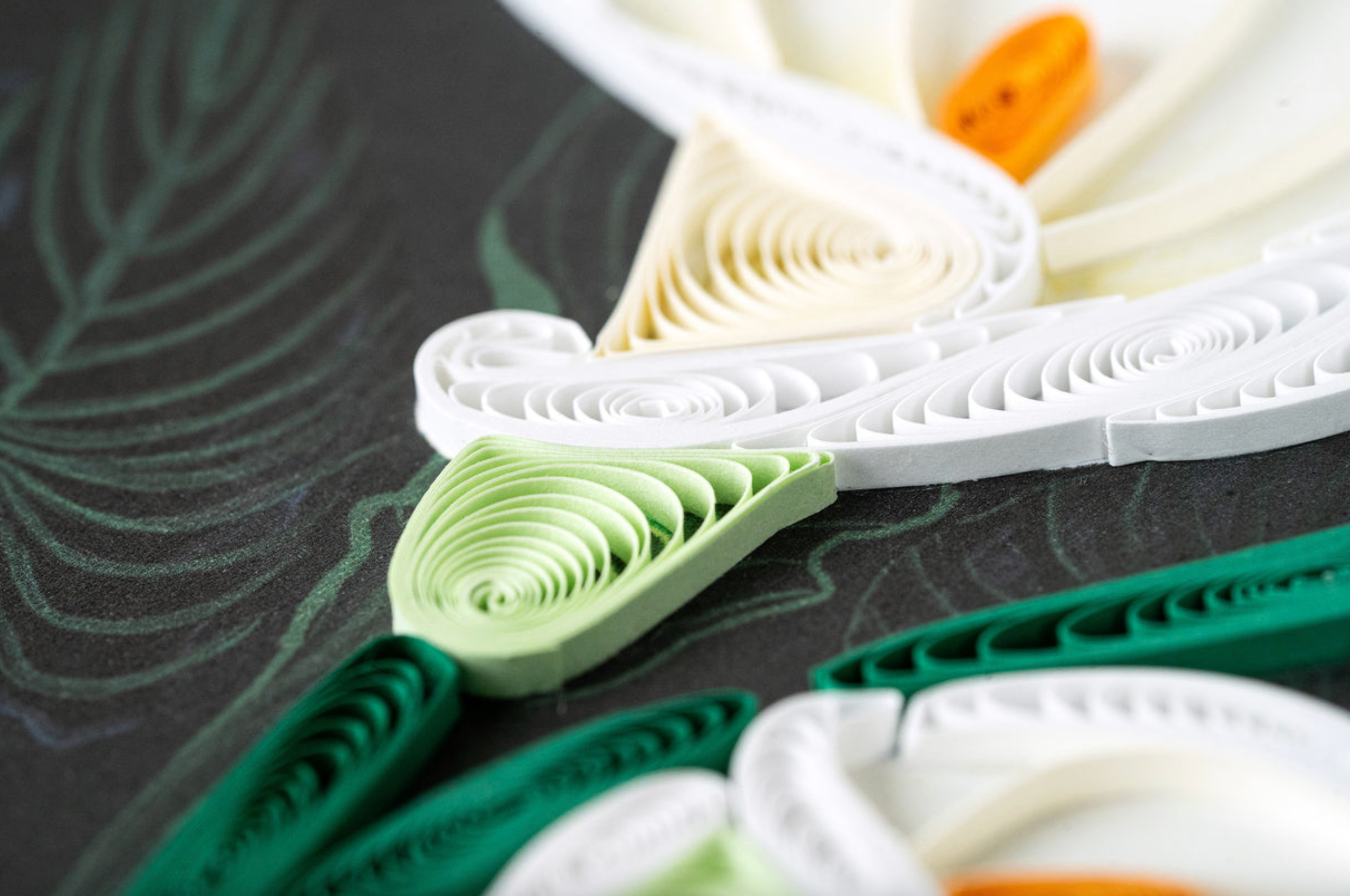 Calla Lily Blank Quilling Card