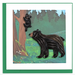 QUILLING CARDS Quilled Black Bear and Cub Greeting Card