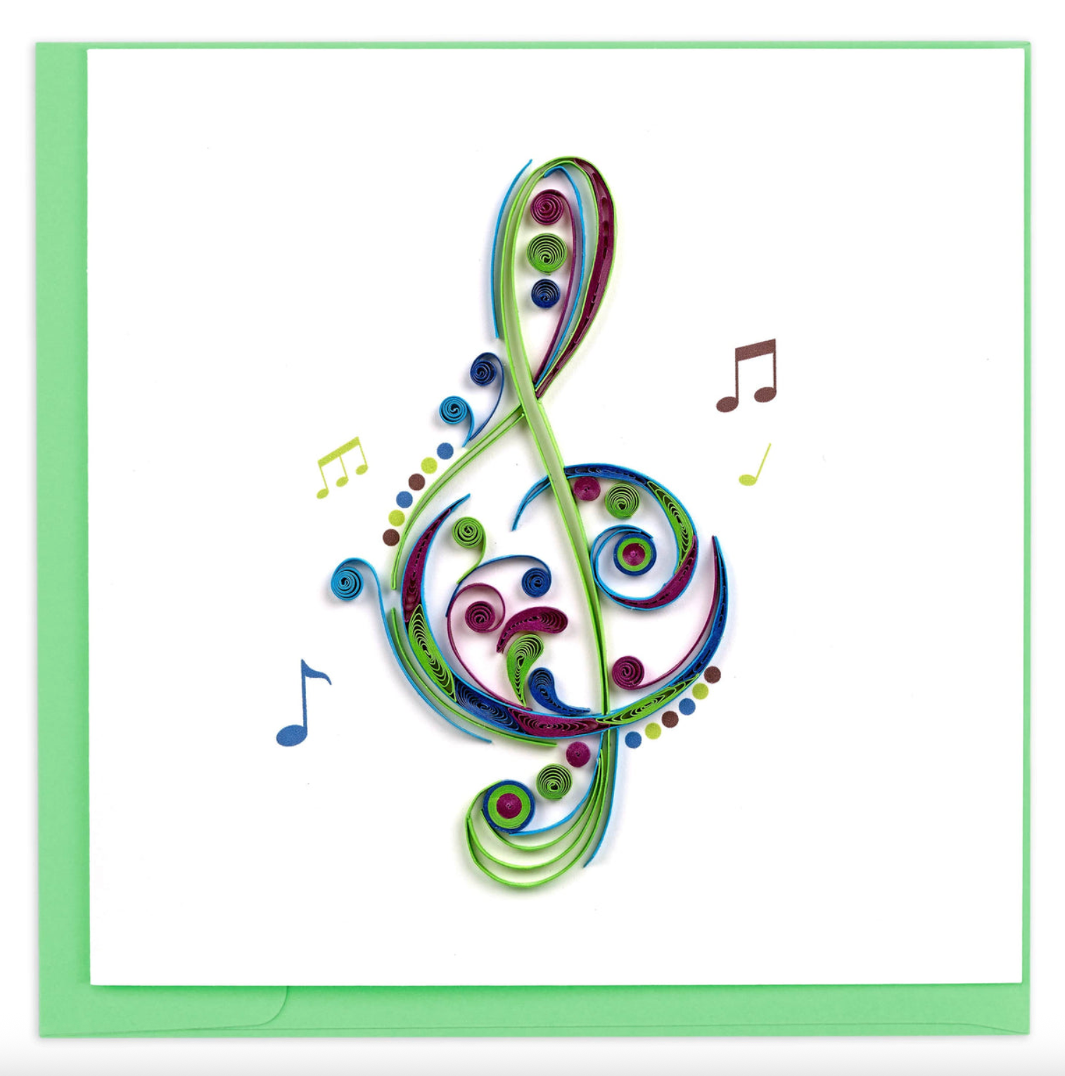 Quilled Treble Clef Greeting Card