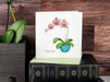 Potted Orchid Thank You Quilling Card