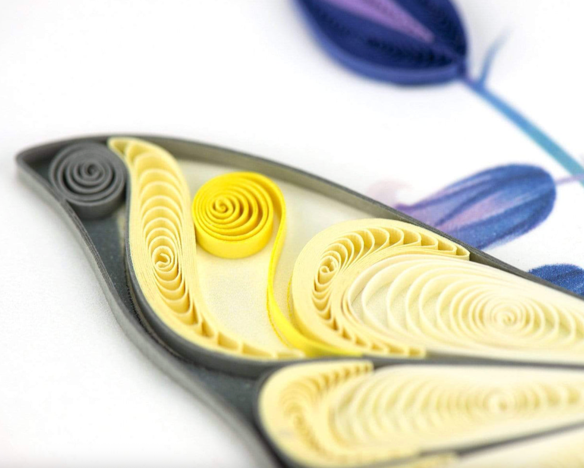 Butterfly & Bluebells Birthday Quilling Card