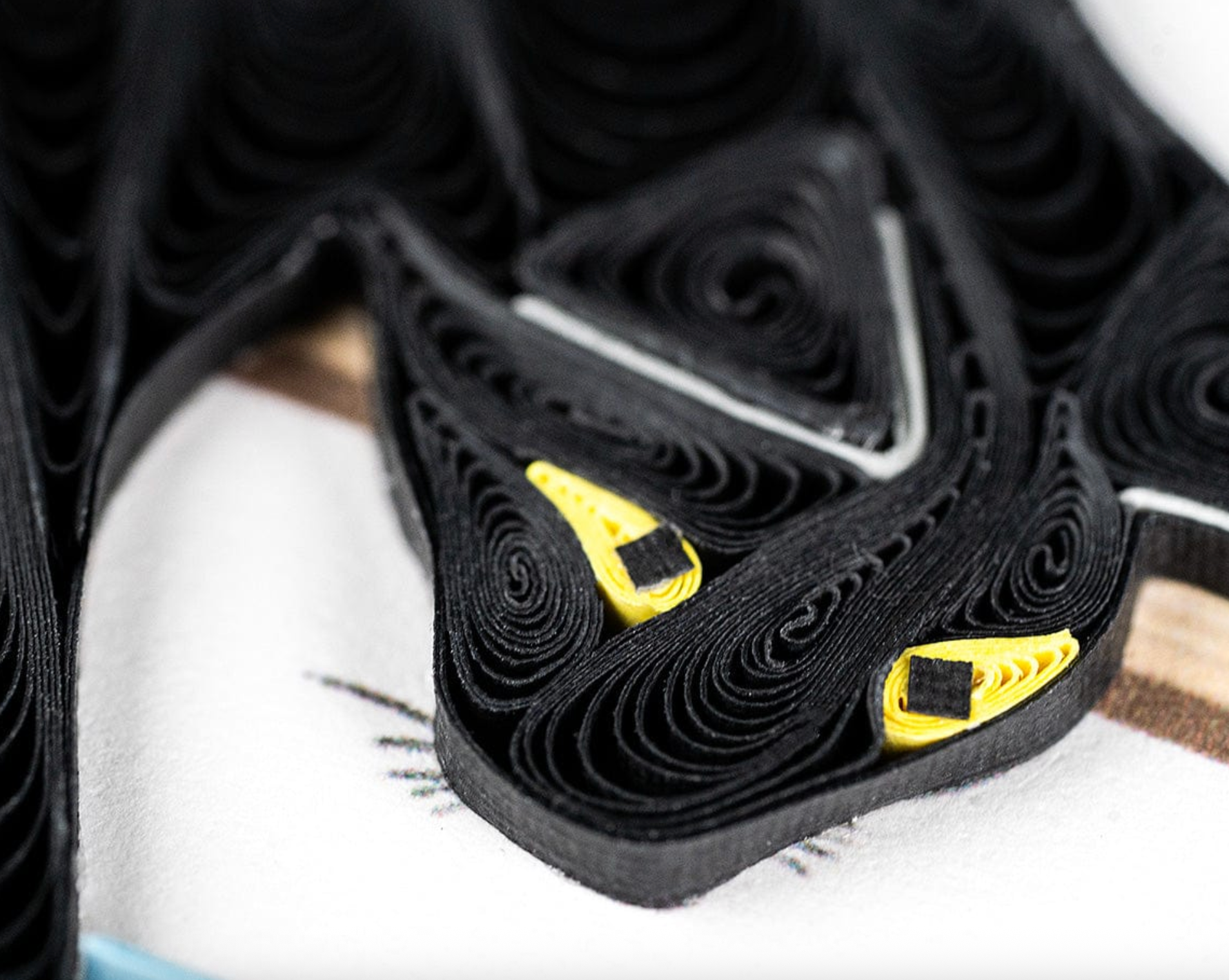 Mischievous Black Cat Blank Quilling Card