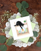 Mischievous Black Cat Blank Quilling Card