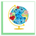 Floral Globe Blank Quilling Card