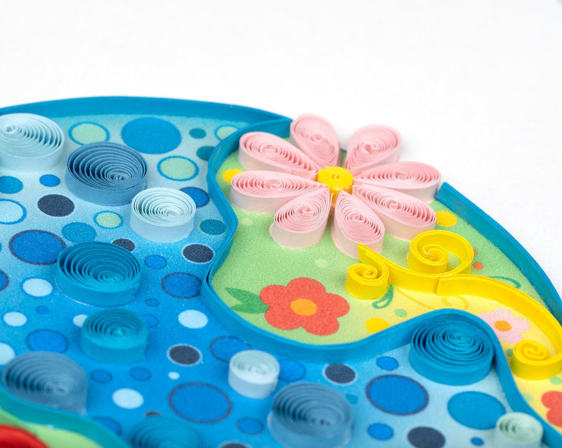 Floral Globe Blank Quilling Card