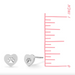 Boma Sterling Silver Post Earrings - Heart with Pawprint
