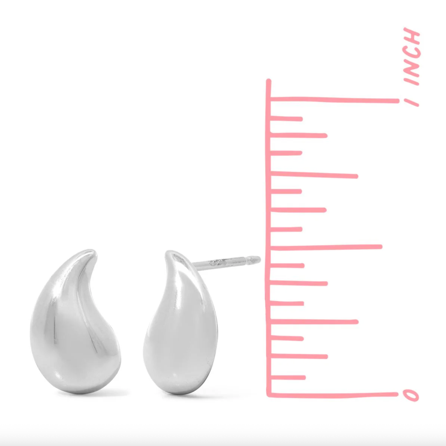 BOMA Water Droplet Studs