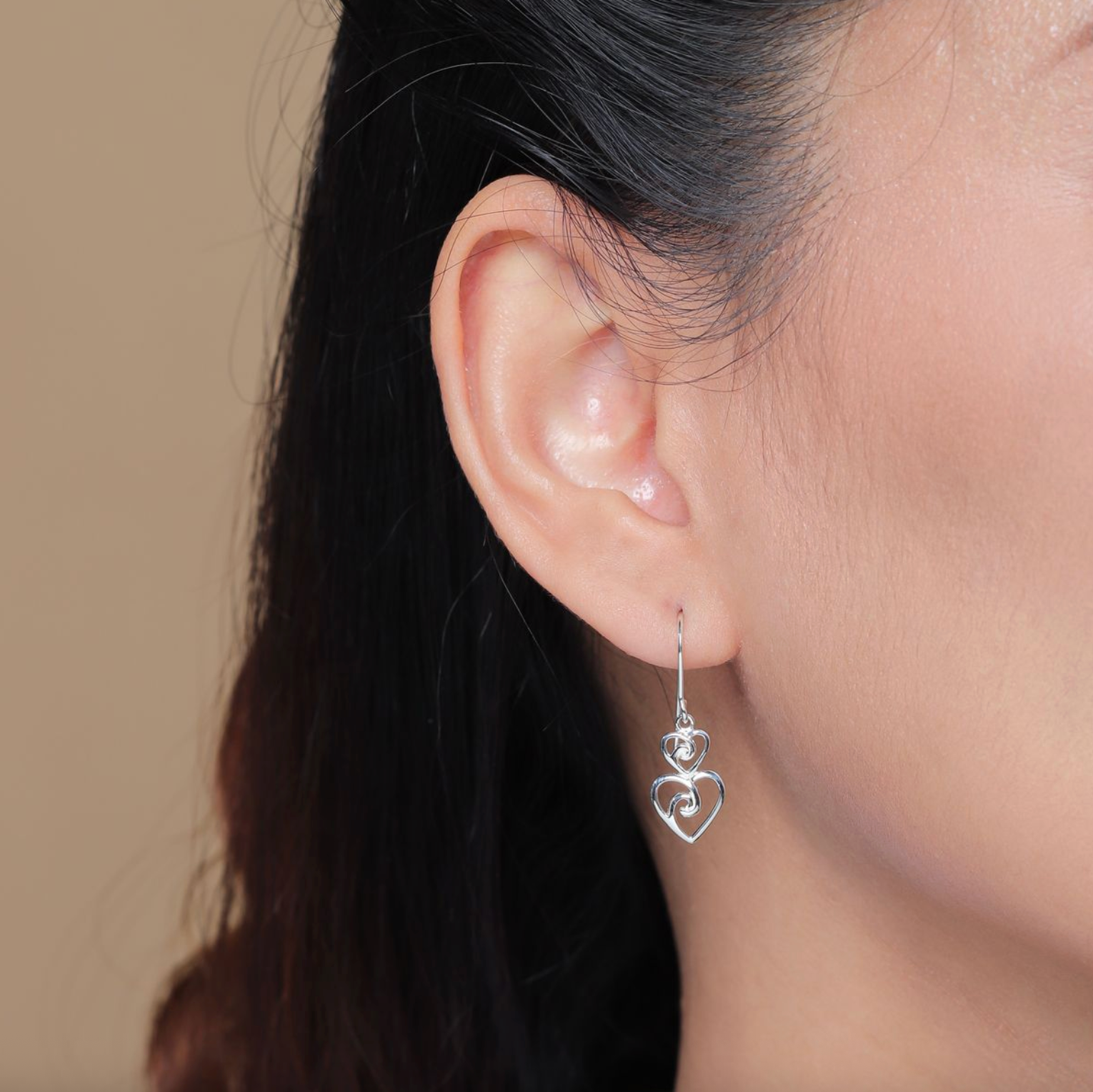 BOMA Twin Heart Earrings