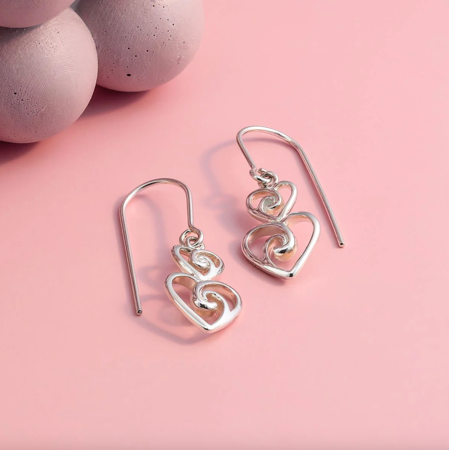 BOMA Twin Heart Earrings