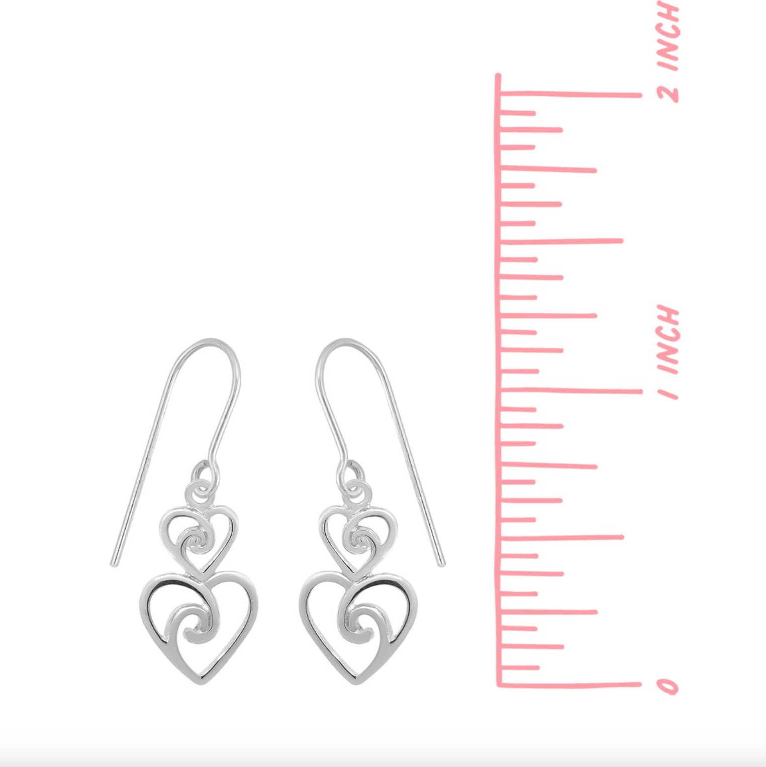 BOMA Twin Heart Earrings