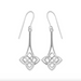 BOMA Heart-Shaped Celtic Knot Dangle Earrings