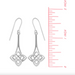 BOMA Heart-Shaped Celtic Knot Dangle Earrings