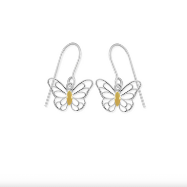 BOMA Elegant Outline Monarch Butterfly Dangle Earrings