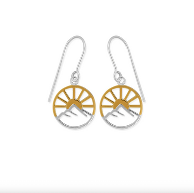 BOMA Radiant Sunrise Drop Earrings - Gold and Silver