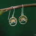 BOMA Radiant Sunrise Drop Earrings - Gold and Silver