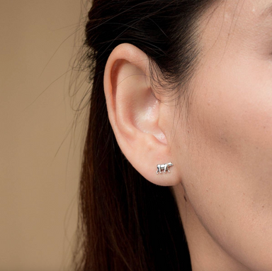 BOMA California Grizzly Bear Earring Studs