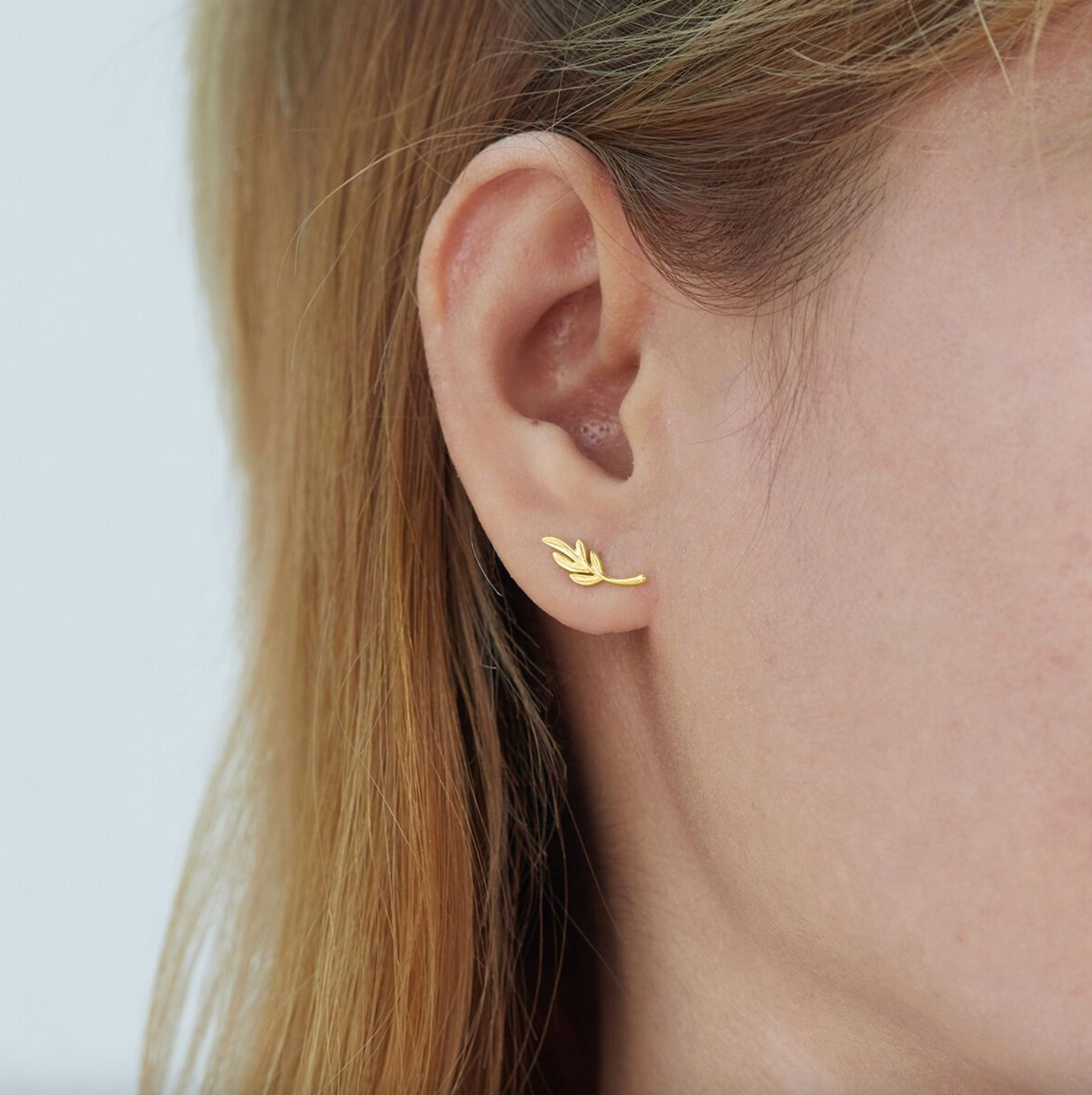 BOMA Little Leaf Branch Stud Earrings