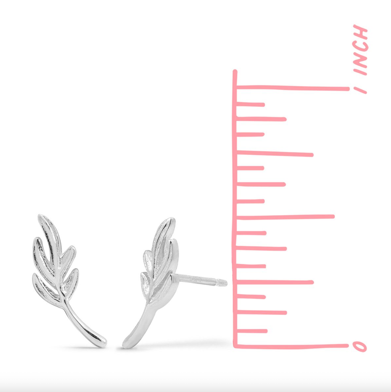 BOMA Little Leaf Branch Stud Earrings