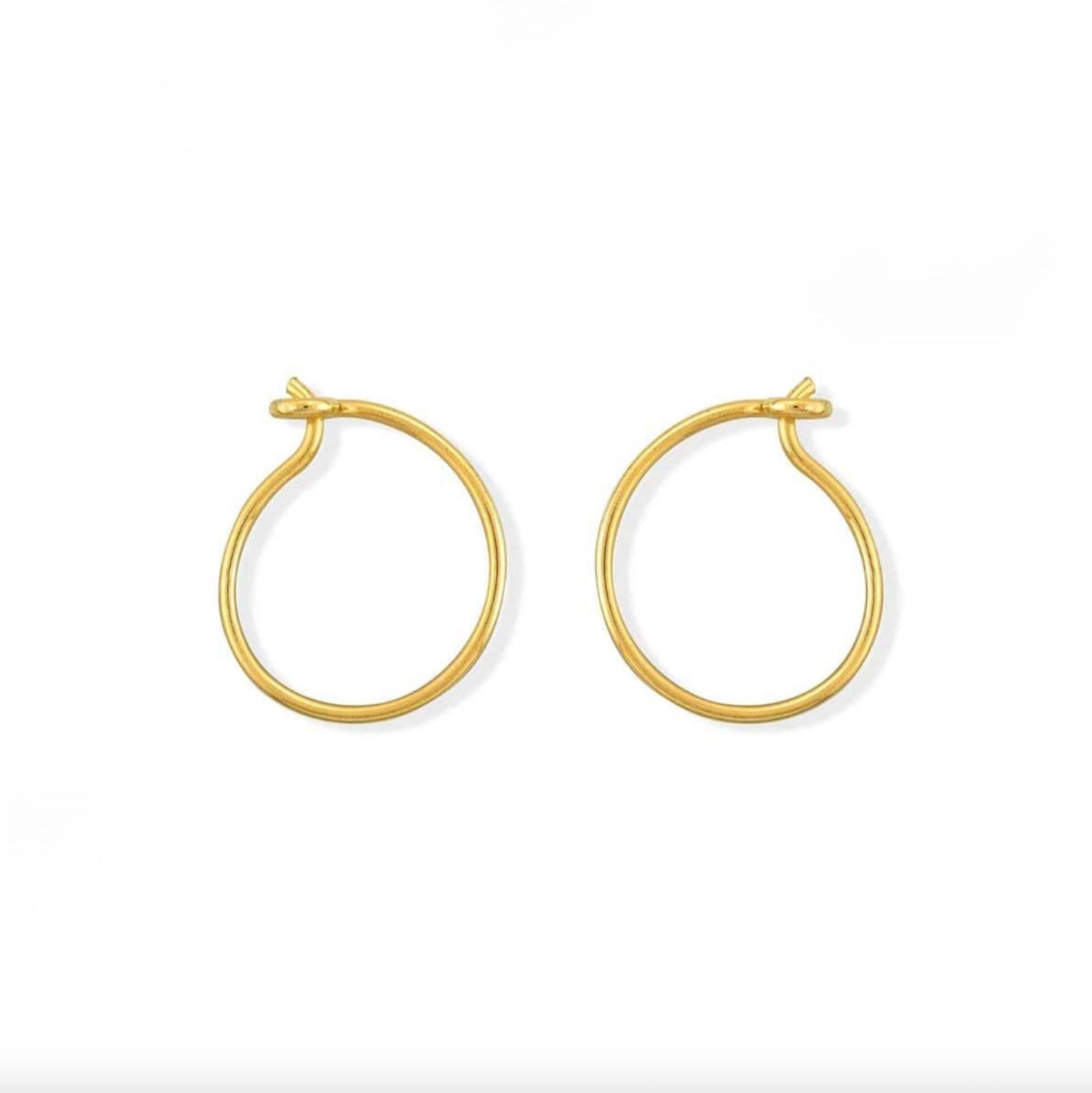 BOMA Gold Circle Wire Hoops