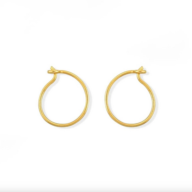 BOMA Gold Circle Wire Hoops