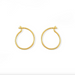 BOMA Gold Circle Wire Hoops