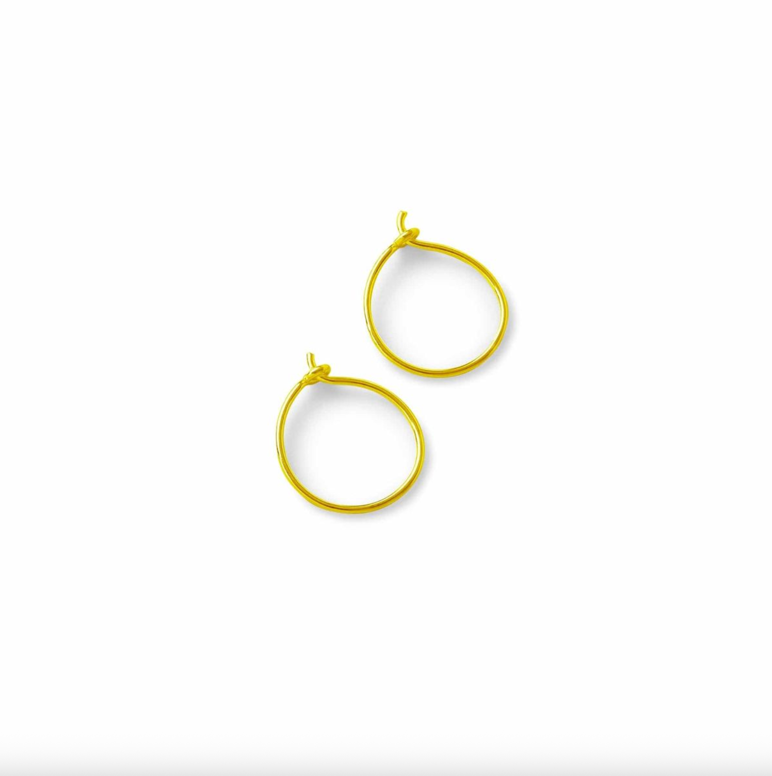 BOMA Gold Circle Wire Hoops
