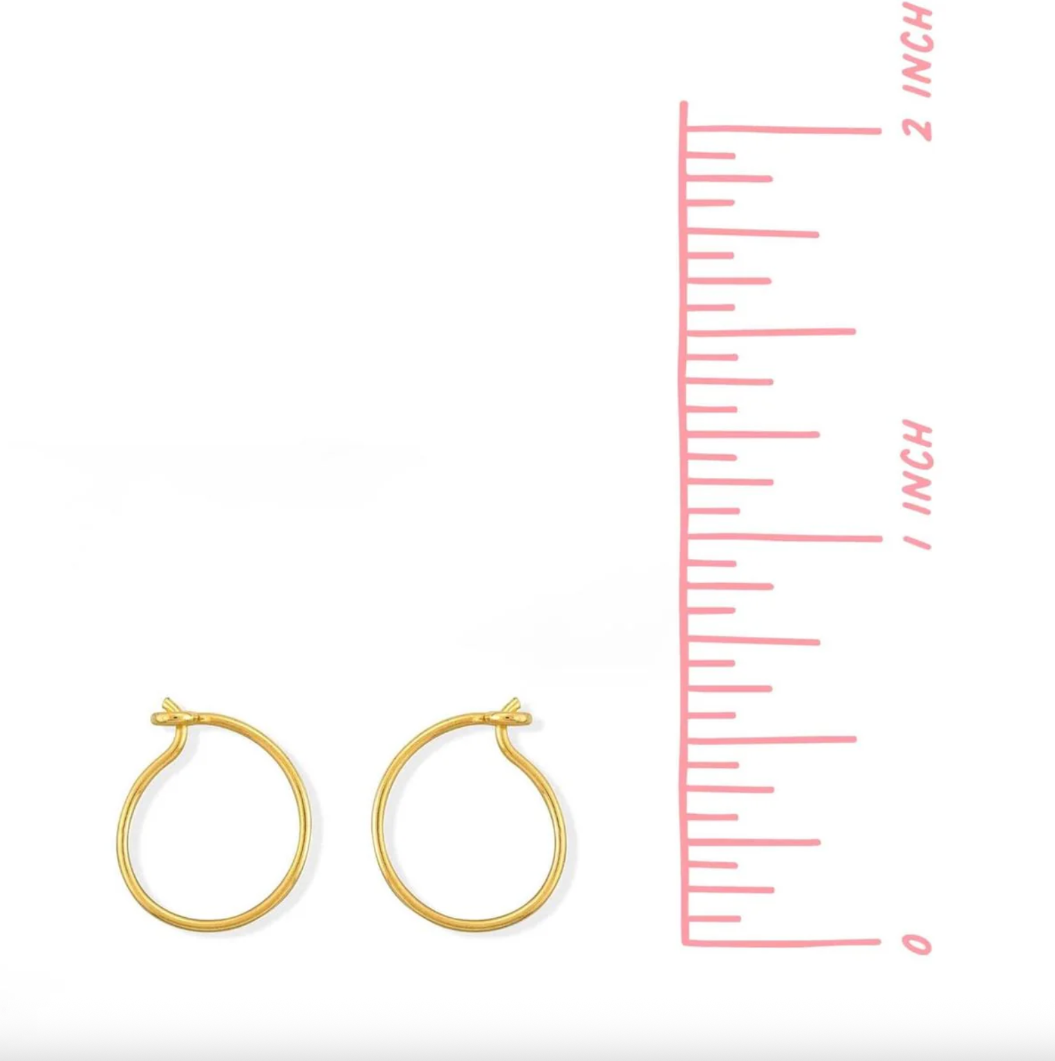 BOMA Gold Circle Wire Hoops