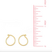BOMA Gold Circle Wire Hoops