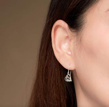 BOMA Infinite Loop Heart Dangle Earrings