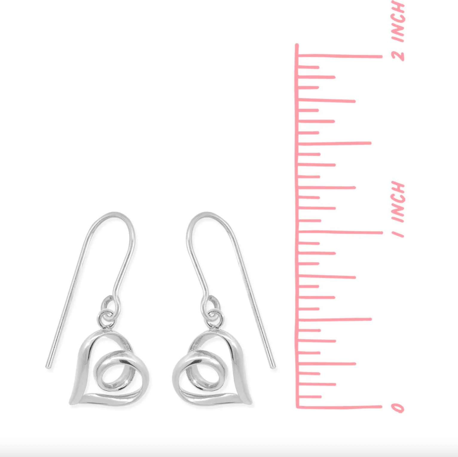BOMA Infinite Loop Heart Dangle Earrings
