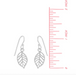 BOMA Leaf Outline Dangle Earrings