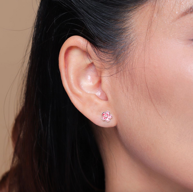 BOMA Pink Cherry Blossom Studs