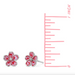 BOMA Pink Cherry Blossom Studs