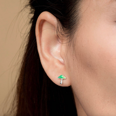 BOMA Green Aura Mushroom Studs