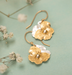 Holly Yashi Pansy Drop Earrings - Champagne