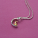 Boma Golden Rabbit and Silver Moon Necklace - 18"