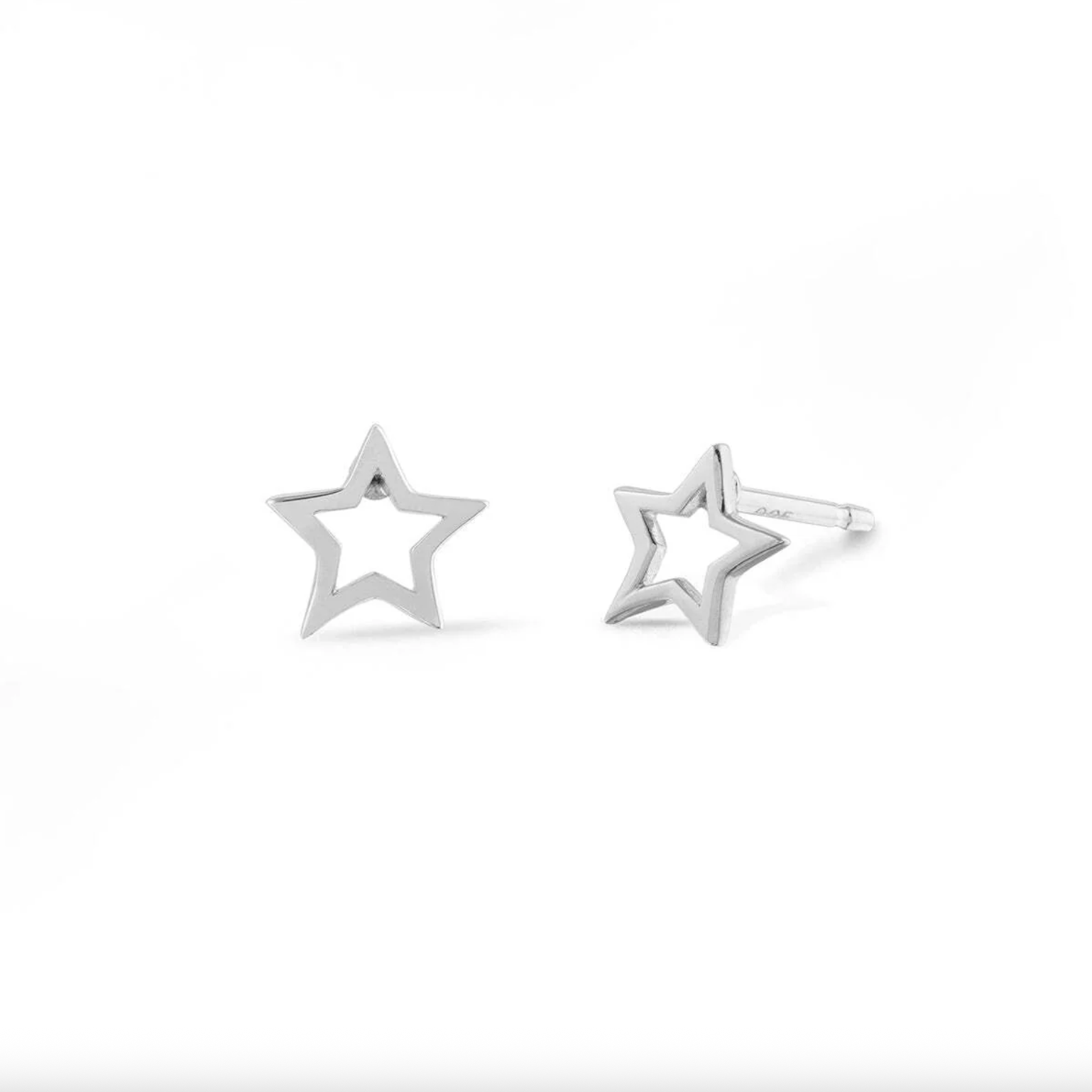 BOMA Open Silver Star Studs