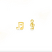 Boma Gold Musical Stud Earrings