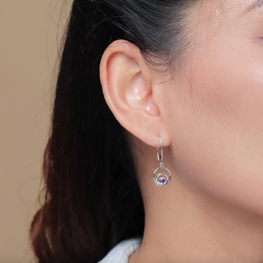 Boma Orbit Earrings with Amethyst