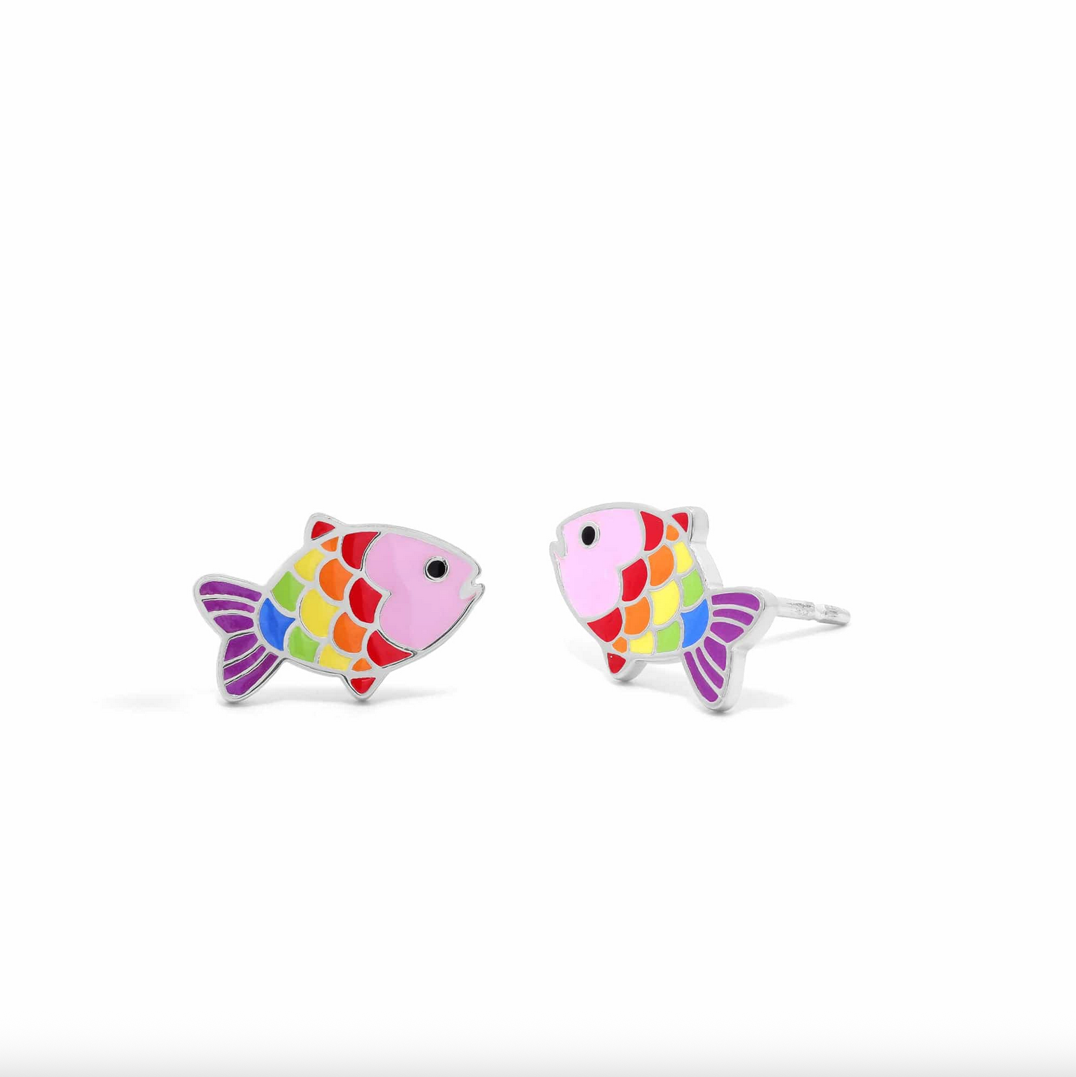 Boma Rainbow Fish Stud Earrings