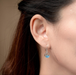 Boma Mountain Peak Earrings with Blue Mother of Pearl