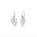 Boma Leaf Shaped Outline Sterling Silver Earrings