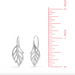 Boma Leaf Shaped Outline Sterling Silver Earrings