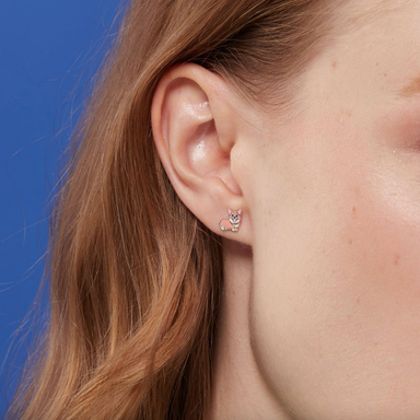 Boma Happy Corgi Stud Earrings