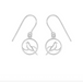 Boma Sterling Silver Bird Cutout with Circle Drop Earrings