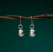Boma Hammered Disc Drop Earrings