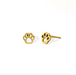 Boma Gold Paw Stud Earrings